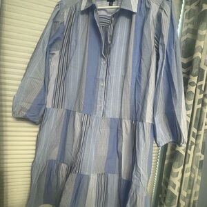 GAP Light Blue Striped Shirt